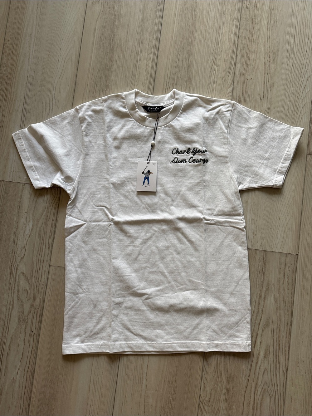 Chart Your Own Course White Graphic Tee